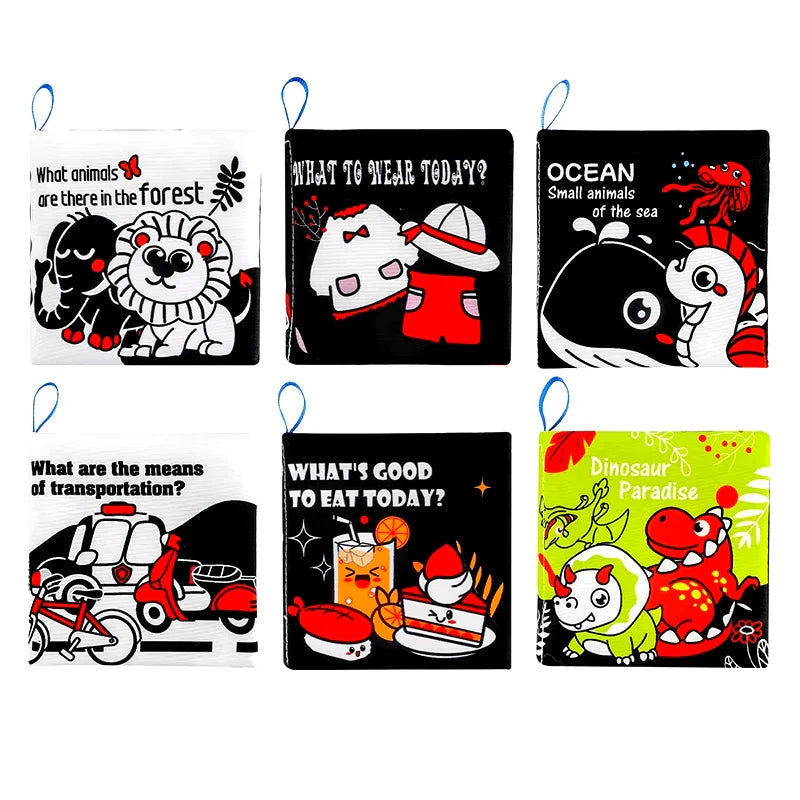 BABY SOFT EDUCATIONAL CLOTH BOOK SET 📚🌈✨