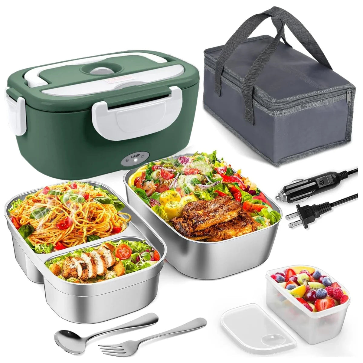 PORTABLE ELECTRIC HEATED LUNCH BOX – PREMIUM THERMAL FOOD CONTAINER 🍱🔥✨