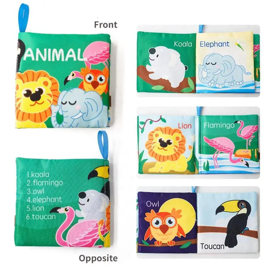 BABY SOFT EDUCATIONAL CLOTH BOOK SET 📚🌈✨