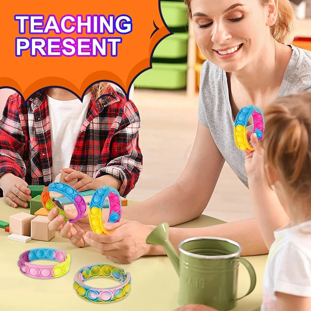 POP IT COLORFUL BRACELET SET (24/72 PCS) 🌈🎈