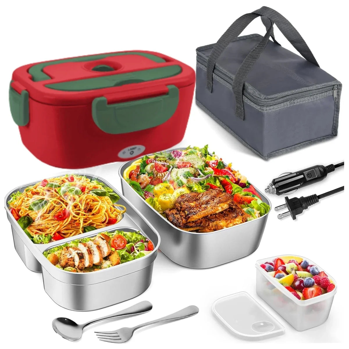 PORTABLE ELECTRIC HEATED LUNCH BOX – PREMIUM THERMAL FOOD CONTAINER 🍱🔥✨
