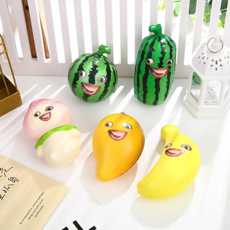 FUNNY FRUIT STRESS TOY 🍉😂🍌