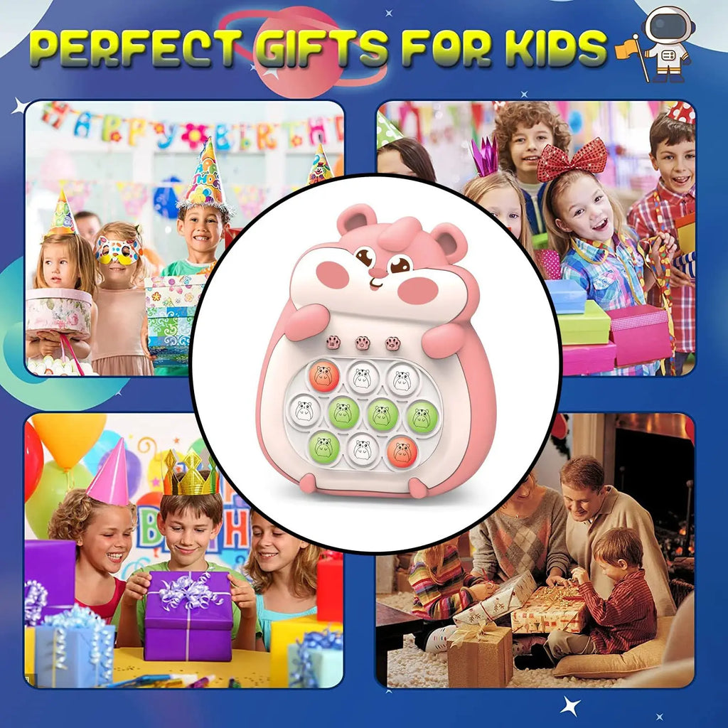 PINK MUSICAL CUTE HAMSTER POP TOY 🐹🎀🌈