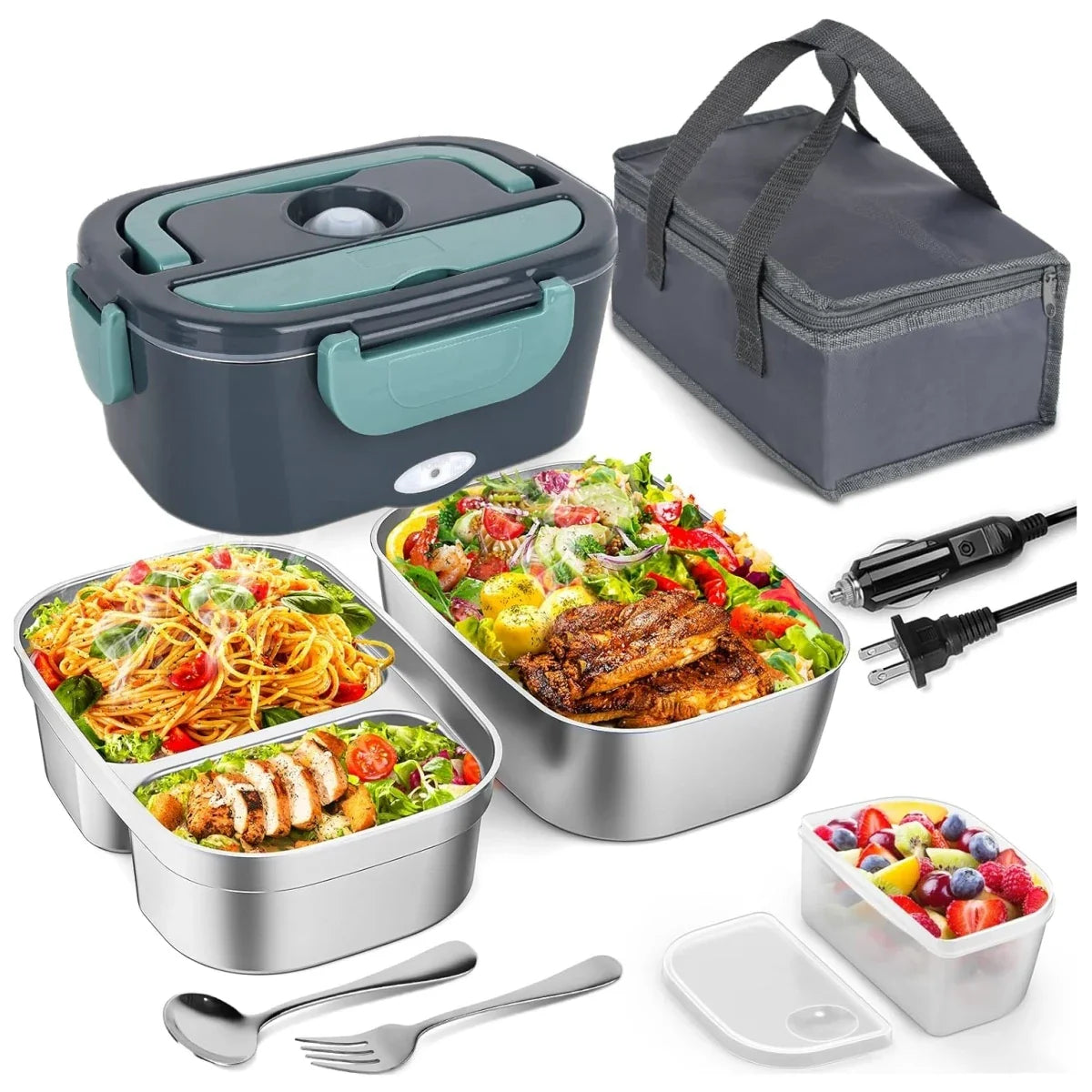 PORTABLE ELECTRIC HEATED LUNCH BOX – PREMIUM THERMAL FOOD CONTAINER 🍱🔥✨