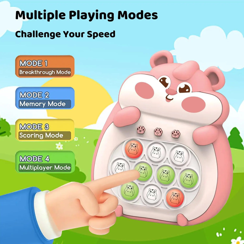 PINK MUSICAL CUTE HAMSTER POP TOY 🐹🎀🌈