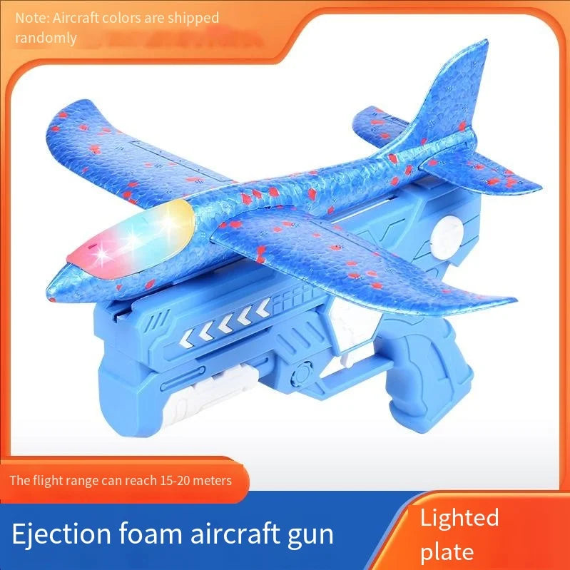 LIGHT-UP LAUNCHER AIRPLANE GUN SET ✈️🔫🌈