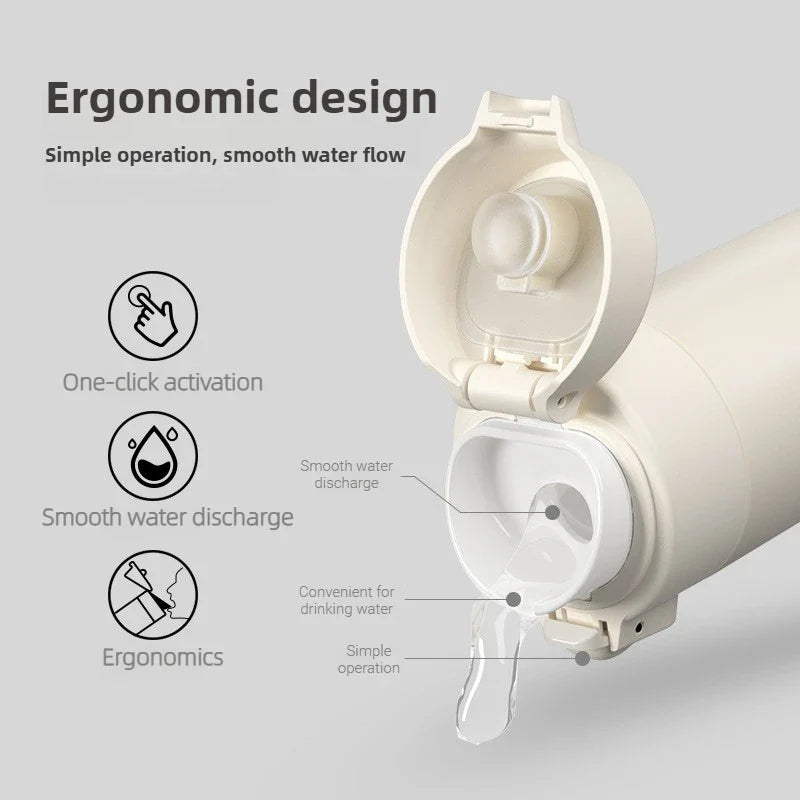 PREMIUM SLIM THERMAL BOTTLE – 500ML ☕🌸❄️