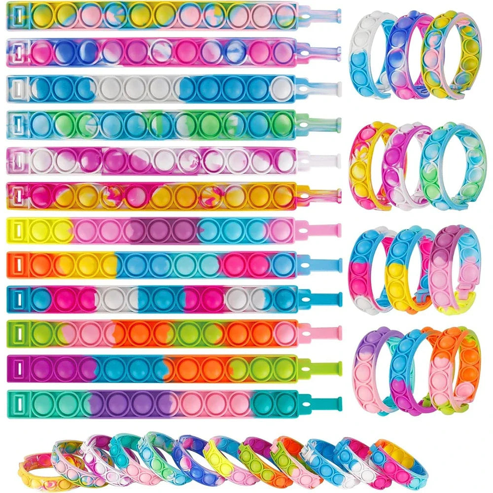POP IT COLORFUL BRACELET SET (24/72 PCS) 🌈🎈