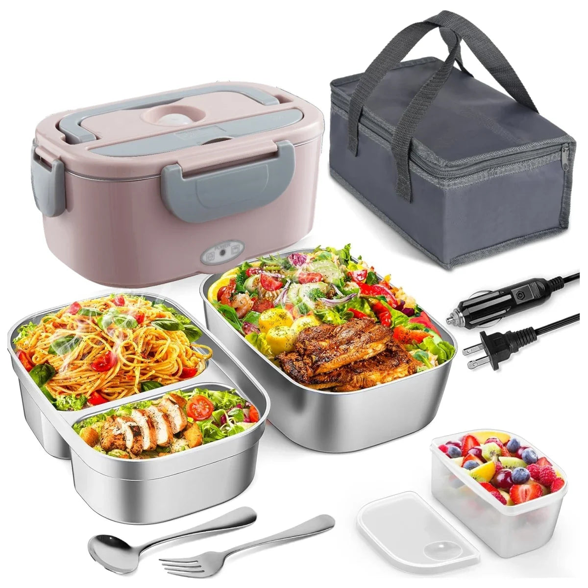 PORTABLE ELECTRIC HEATED LUNCH BOX – PREMIUM THERMAL FOOD CONTAINER 🍱🔥✨