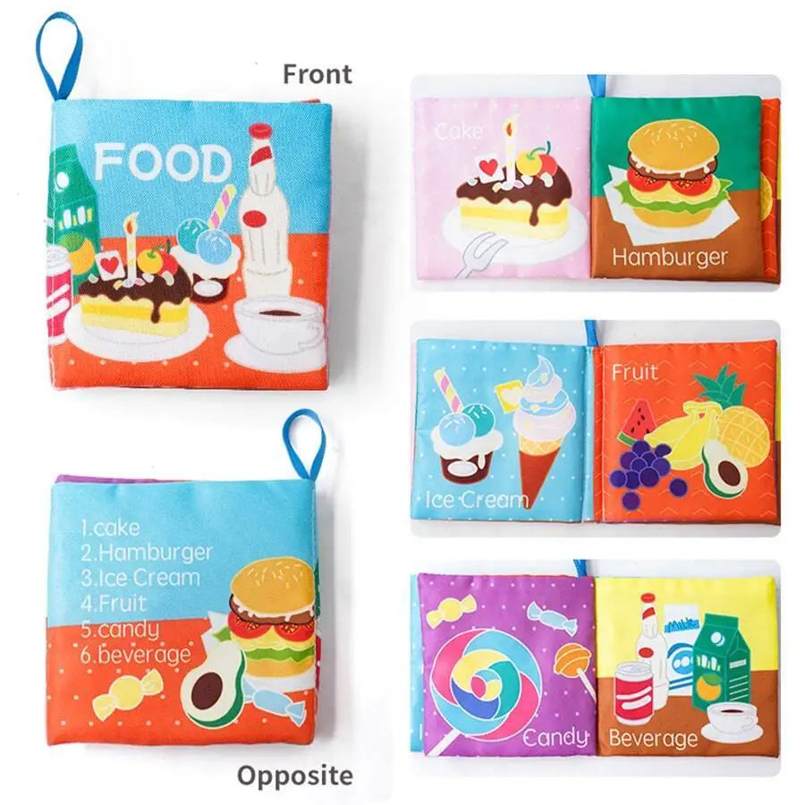 BABY SOFT EDUCATIONAL CLOTH BOOK SET 📚🌈✨