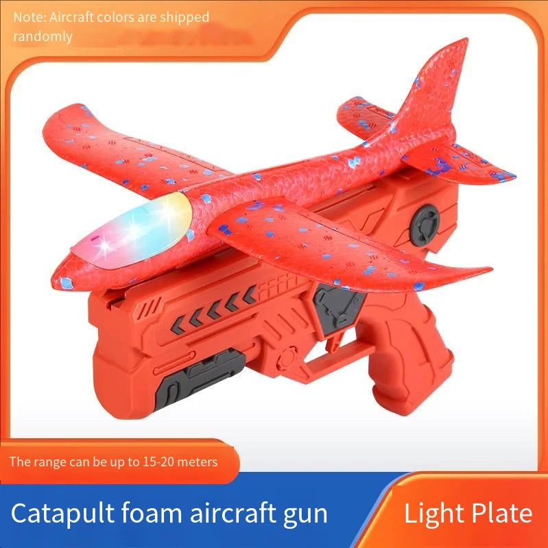 LIGHT-UP LAUNCHER AIRPLANE GUN SET ✈️🔫🌈