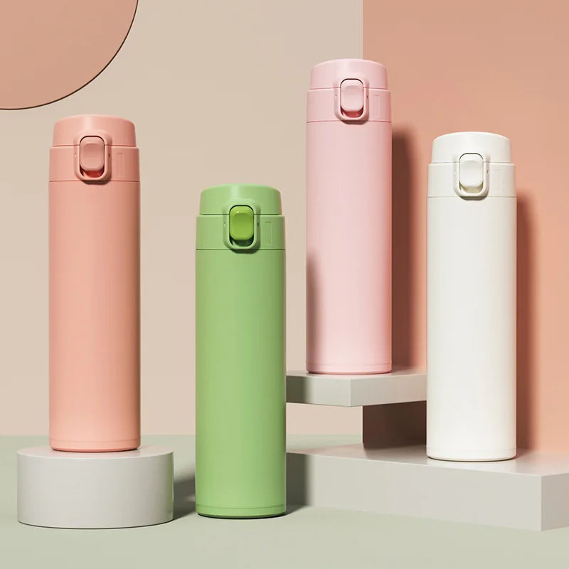 PREMIUM SLIM THERMAL BOTTLE – 500ML ☕🌸❄️