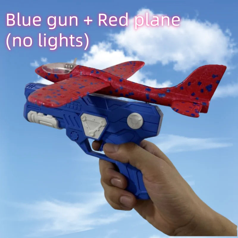 LIGHT-UP LAUNCHER AIRPLANE GUN SET ✈️🔫🌈